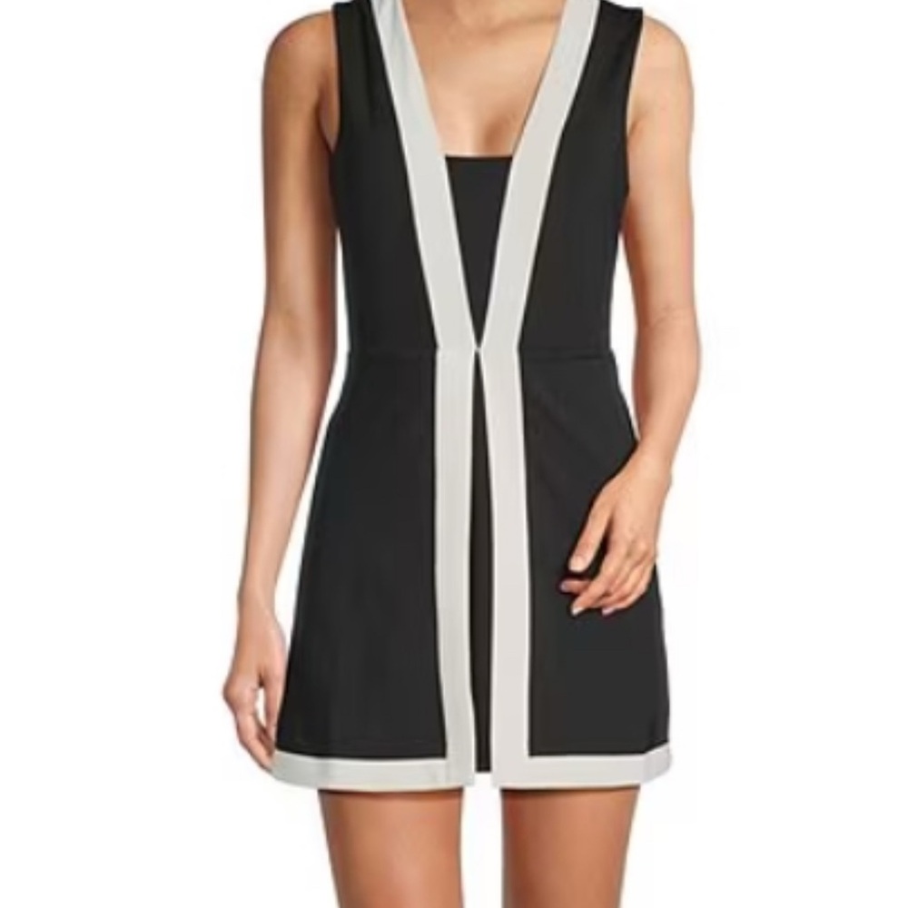 ANTONIO MELANI Black and White Dress